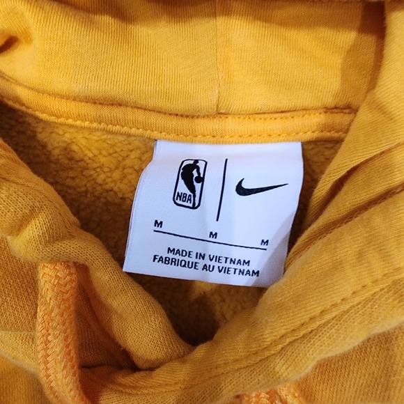 Nike women's size medium yellow utah jazz pullover crop hoodie - Picture 6 of 8